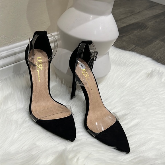 🖤🖤BLACK SUEDE HEELS - Picture 6 of 16